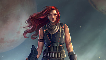 Warrior Girl Illustrator, warrior, fantasy-girls, artist, artwork, digital-art, guns HD wallpaper
