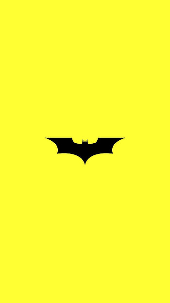 Batman Logo Black And Yellow Batman Logo Black And Yellow Wa. Cartoon , Batman , Batman , Batman Aesthetic HD phone wallpaper