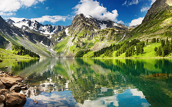 Landscape, Mountains, Lakes HD wallpaper