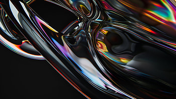 Abstract Black Reflection, Abstract, black, reflection, abstract black HD wallpaper