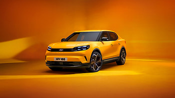 2025 Ford Capri, car, Ford, ford capri, yellow, vehicle HD wallpaper