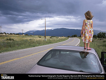 I think I see a storm coming, girl, road, skies, car HD wallpaper