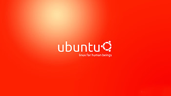 Ubuntu, logo, orange HD wallpaper