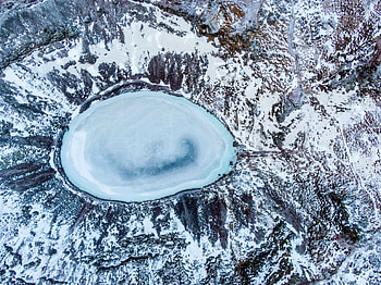 Landscape, Winter, Nature, Ice, View From Above, Lake HD wallpaper