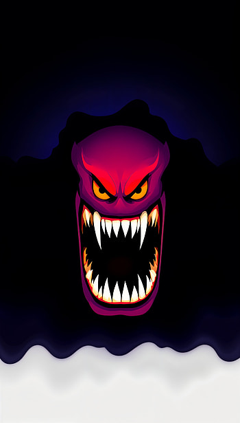 Fierce Spirit: Bold Design, monster, Digital Art, graphic design, horror HD phone wallpaper