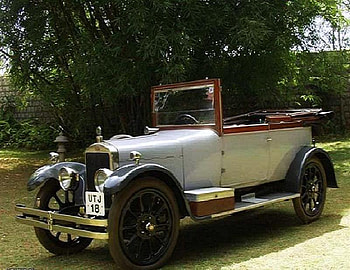 Sunbeam, white, brown, car, classy, 1918, vintage HD wallpaper