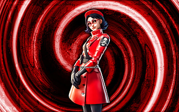 Rue, red grunge background, Fortnite, vortex, Fortnite characters, Rue Skin, Fortnite Battle Royale, Rue Fortnite HD wallpaper