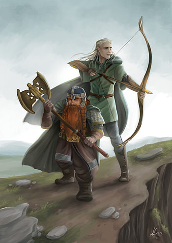 Artwork, Gimli HD phone wallpaper