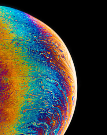 Macro, Multicolored, Motley, Surface, Colorful, Colourful, Bubble HD phone wallpaper