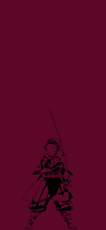 Tanjiro Kamado, minimalist, Tanjiro Kamado, Anime, Demon Slayer: Kimetsu no Yaiba, minimalist anime HD phone wallpaper