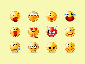 Lotsa smileys, sad, evil, happy, smiley faces, emotions HD wallpaper