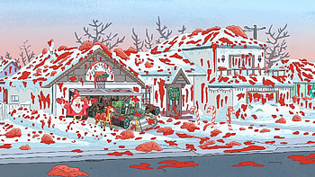 Snow, Christmas, Tv Show, Rick And Morty, Morty Smith, Rick Sanchez, Santa Claus, Space Cruiser (Rick And Morty) HD wallpaper