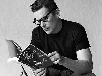 Renowned actor, Ethan Hawke book, High-quality , Glasses HD wallpaper
