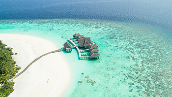 Resort, holiday, summer, aerial view, nature, Maldives HD wallpaper