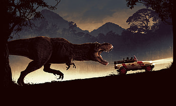 Tyrannosaurus Rex, Jurassic Park HD wallpaper