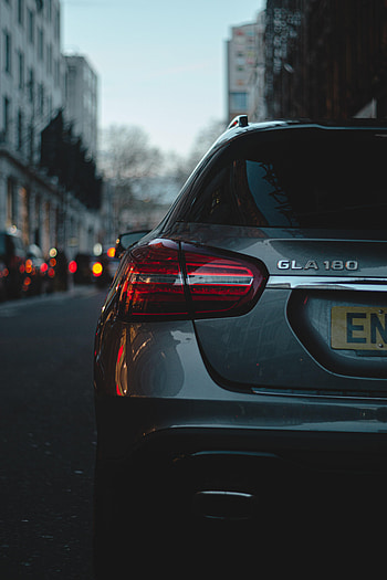 Cars, Car, Machine, Evening, Back View, Rear View, Headlight HD phone wallpaper
