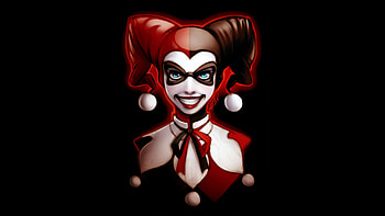 Harley Quinn Dark Art , harley-quinn, supervillain, behance, oled, dark, black HD wallpaper