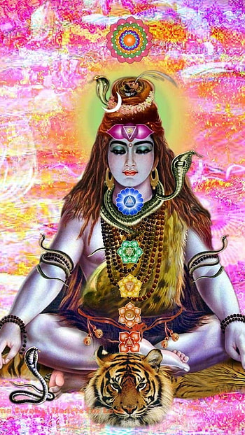 Lord Shiva Live, Colorful Painting, Background HD phone wallpaper