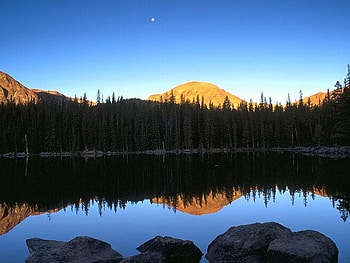 Colorful sunrise, nature, water, lake, sunrise HD wallpaper