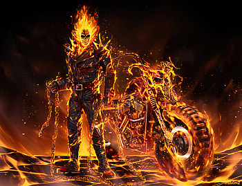 Ghost Rider 2020 Art, ghost-rider, superheroes, artwork, artist, artstation HD wallpaper