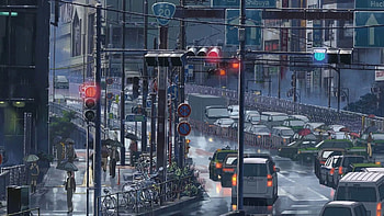 Makoto Shinkai Anime, City Illustration, For You HD wallpaper
