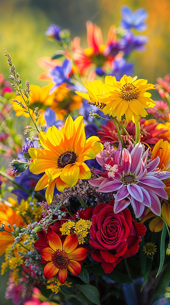 summer, flower HD phone wallpaper