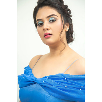 Sreemukhi, eye, head HD phone wallpaper