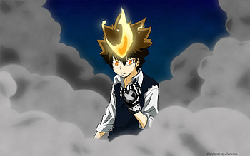 Anime, Fire, Guy, Anger HD wallpaper
