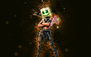 Toasted Reactive Marsha, , purple neon lights, Fortnite Battle Royale, Fortnite characters, Toasted Reactive Marsha Skin, Fortnite, Toasted Reactive Marsha Fortnite HD wallpaper