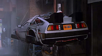 DeLorean DMC-12, Lego model, Fluxkompensator, Time machine HD wallpaper