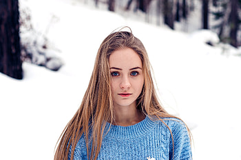 Unknown Model, babe, model, snow, beautiful, woman HD wallpaper
