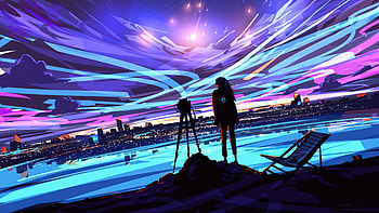 Colorful Dream Sky, artist, artwork, digital-art, artstation HD wallpaper