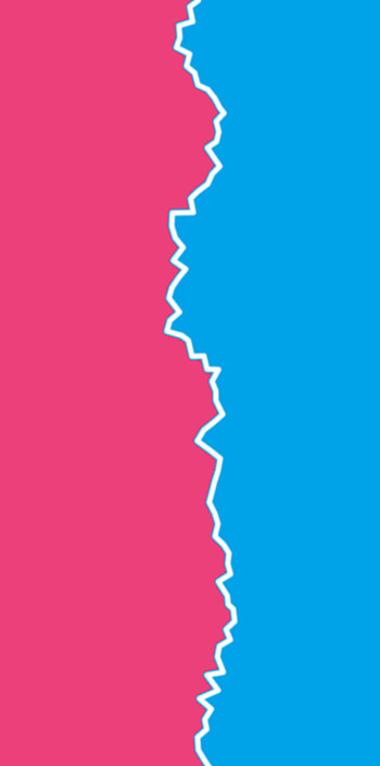 Simple design, electric blue, magenta, pink, blue, patterns, colours HD phone wallpaper