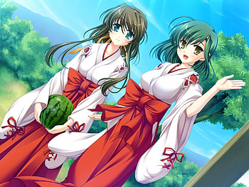 Iroha Kasuga & Akane Minato, yukata, tasogare no sinsemilla, akane minato, beautiful girls, iroha, indigo, cute girls, short hair, tasogare, loli, hot girls, white, akane, sexy dress, sinsemilla, ecchi, singer, iroha kasuga, kasuga iroha, sexy girls, minato, purple, anime, green, seductive girl, violet, lingerie, kiss, bra, shy girl, blue, kasuga, black, vocaloid, long hair, minato akane, music, brown, chibi, swimwear, pretty girls, nightwear, breasts, bikini, watermelon, anime girls, orange, yuri, moe, gray, red, yellow, girls, tagme, blush, panty HD wallpaper