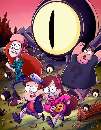 Gravity Falls Animation, Artstation creations, Stunning illustrations, Artistic genius HD phone wallpaper