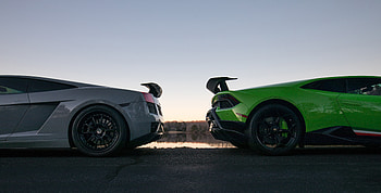 Lamborghini Huracan And Lamborghini Gallardo Rear, lamborghini, cars HD wallpaper