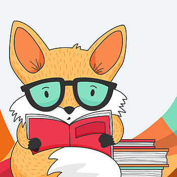 Art, Fox, Vector, Book, Reading HD phone wallpaper