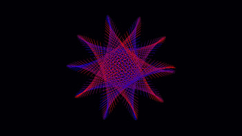 Blue Pink Geometric Lines Art Abstraction Black Background Abstract HD wallpaper