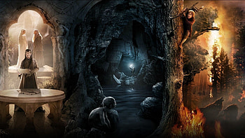 An Unexpected Journey, Tolkien's world, Hobbit trilogy, Movie HD wallpaper