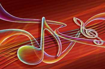 Music notes neon, notes, music, neon, nice HD wallpaper