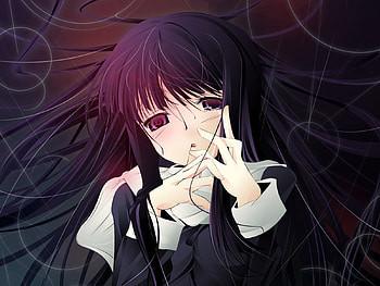 oh noes, sexy, wings, white, black, anime, cute, girl, female HD wallpaper