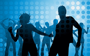 People, Dance, Vector, Circles, Disco, Discotheque HD wallpaper
