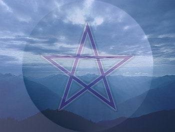 Pentacle, witch HD wallpaper