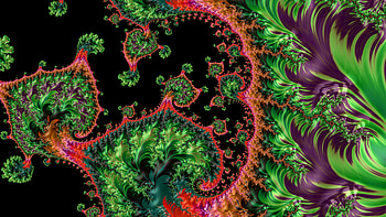 Trippy Psychedelic Fractal, trippy, psychedelic, trance, green, black, Abstract, fractal, abstract green, abstract black HD wallpaper
