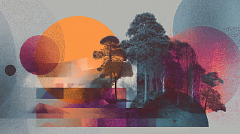 October Glow — Aesthetic, tree, Abstract, landscape HD wallpaper