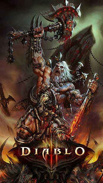 Barbarian, Diablo HD phone wallpaper