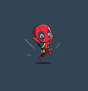 Minimal, miniature art, Deadpool HD phone wallpaper