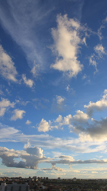 Cloudy Sky, Blue Sky HD phone wallpaper