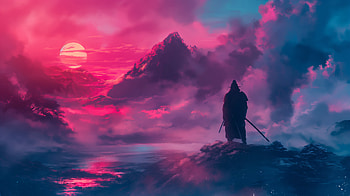 Samourai, samurai, Japan, AI Art HD wallpaper