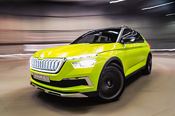 Skoda Vision X, 2018 car, front HD wallpaper